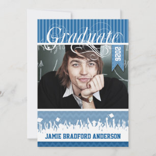 Royal Blue Zig Zag Senior Picture Class Ankündigung