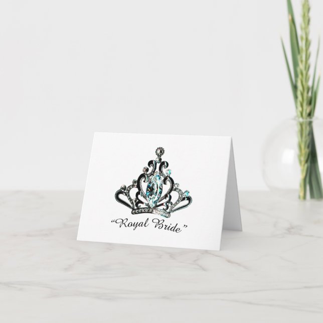 "Royal Bride" Tiara NoteCard Karte (Vorderseite)
