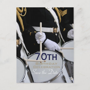 Royal British Band 70. Geburtstag Save the Date P Ankündigungspostkarte