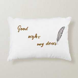 Royal Brushed Polyester Throw Kissen - Gute Nacht