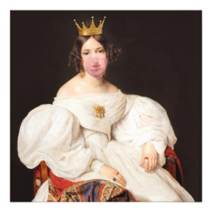 Royal Bubble Gum Diva Fotodruck