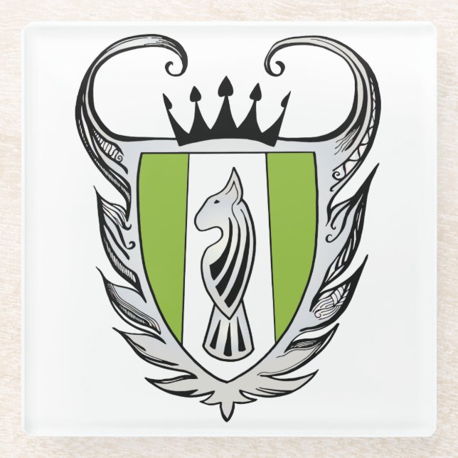 Royal Bull Terrier Glasuntersetzer (Vorderseite)