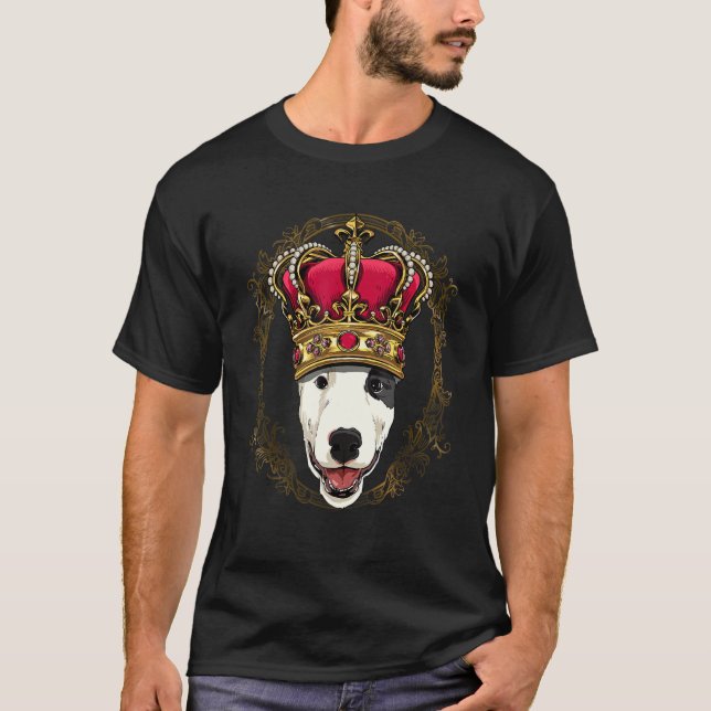 Royal Bull Terrier King Queen Princess Puppy Bully T-Shirt (Vorderseite)