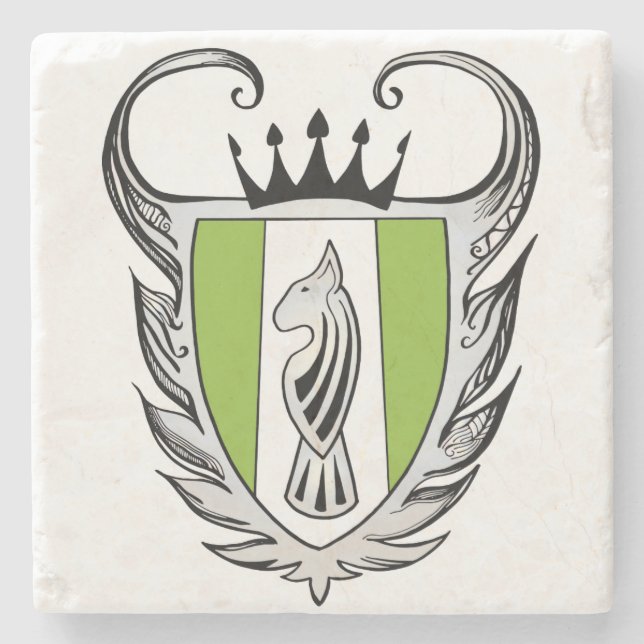 Royal Bull Terrier Steinuntersetzer (Vorderseite)