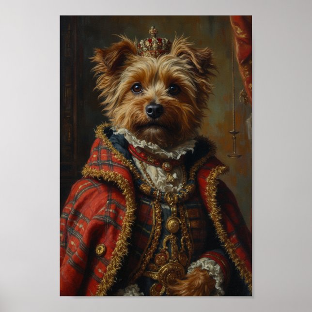 Royal Cairn Terrier Portrait Poster (Vorne)