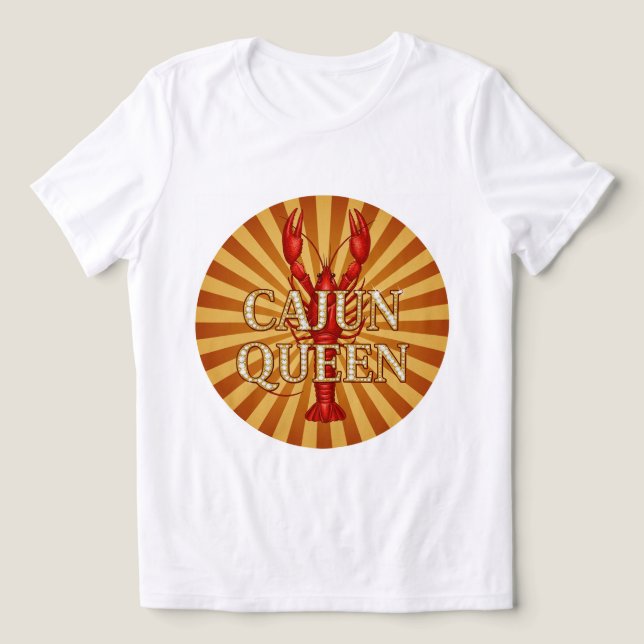 Royal Cajun Queen Crown T-Shirt! 👑 ⚜️ Tri-Blend Shirt (Design Vorderseite)