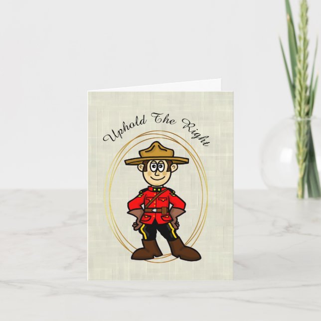 Royal Canadian Mountain Police Day Card Karte (Vorderseite)