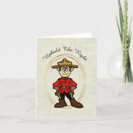 Royal Canadian Mountain Police Day Card Karte