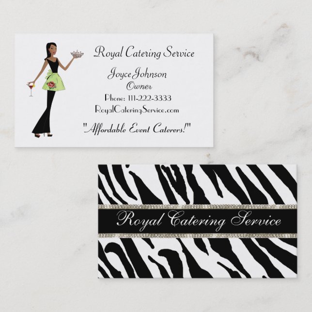 Royal Carterer Business Cards Visitenkarte (Vorne/Hinten)