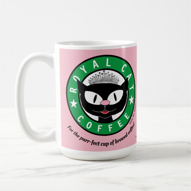 ROYAL CAT COFFEE Princess Cartoon Cat Kaffeetasse (Links)