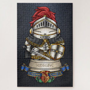Royal Cat Schach Knight Piece Puzzle