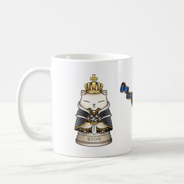 Royal Cat Schess King Piece Kaffeetasse (Links)