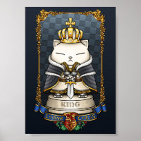Royal Cat Schess King Piece