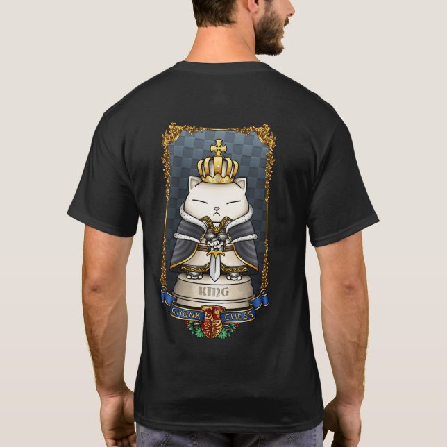 Royal Cat Schess King Piece T-Shirt (Rückseite)