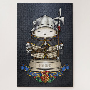 Royal Cat Schess Pawn Piece Puzzle
