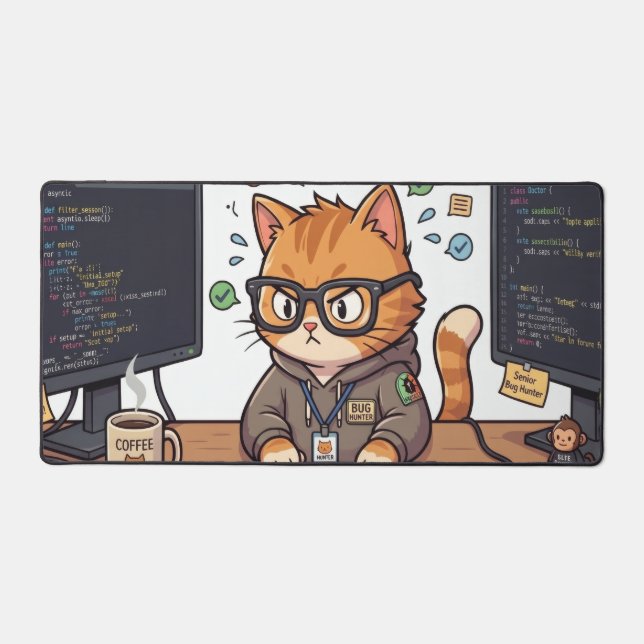 Royal Cat Schreibtischunterlage | Große Arbeitspla (Vorderseite)