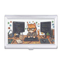 Royal Cat Visitenkartenhalter | Eleganter Katzen-O