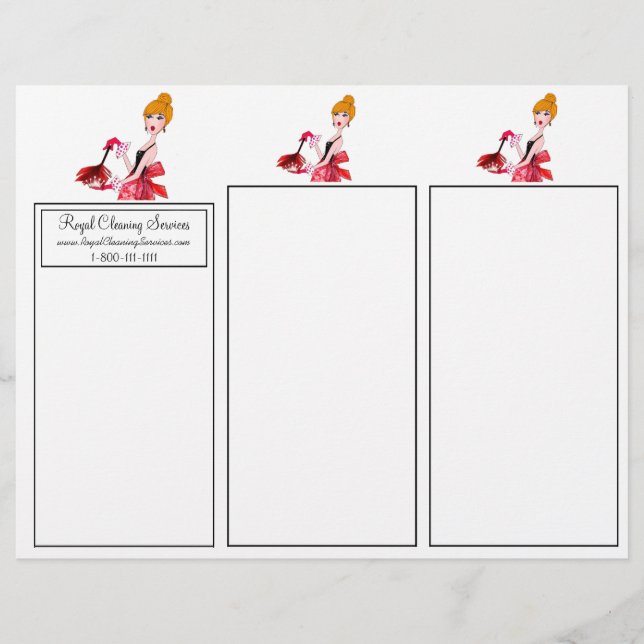 Royal Cleaning Services Tri-Fold Broschüren (Vorderseite)