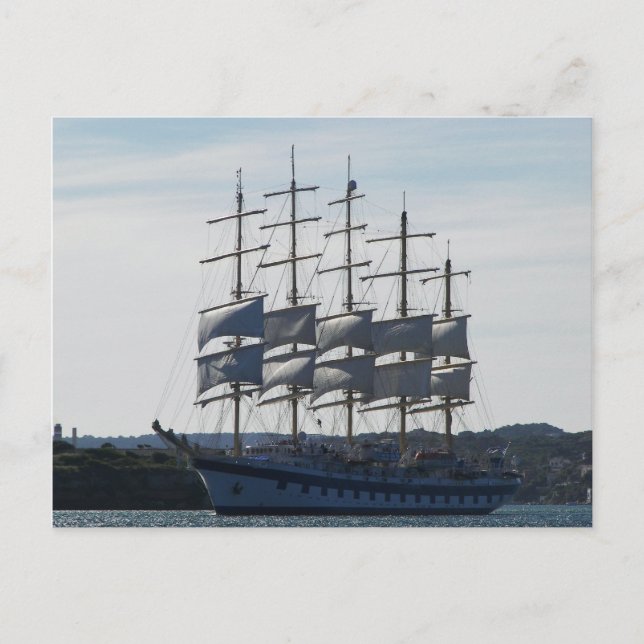 Royal Clipper Under Sail Postcard Postkarte (Vorderseite)