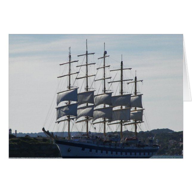 Royal Clipper unter dem Segel (Vorderseite (Horizontal))