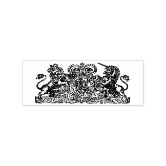 Royal Coat of Arms Ink Briefmarke aus dem 18. Jahr Gummistempel