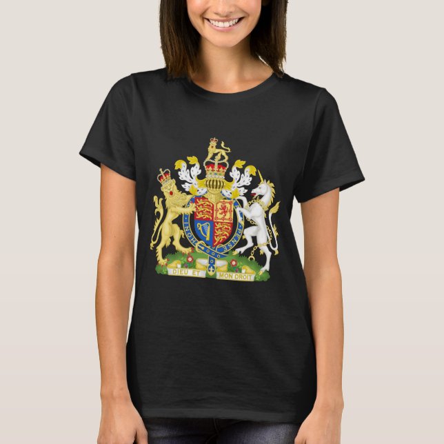 Royal Coat of Arms of the United Kingdom UK  T-Shi T-Shirt (Vorderseite)