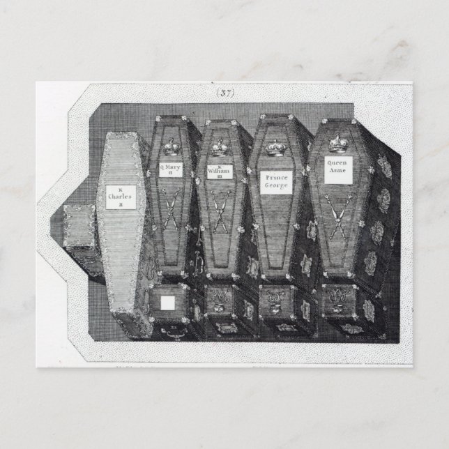 Royal Coffins in Westminster Abbey Postkarte (Vorderseite)