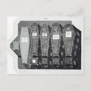 Royal Coffins in Westminster Abbey Postkarte