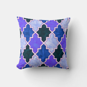 Royal Colorful Tissue Quatrefoil marokkanischer Ar Kissen