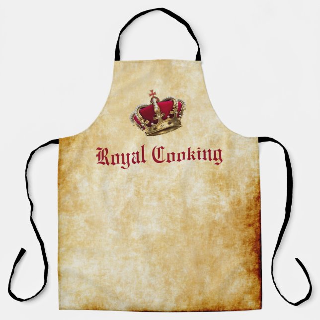 Royal Cooking All-Over Print Schürze. Schürze (Vorderseite)