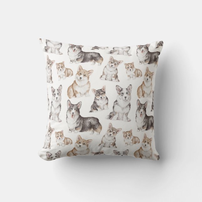 Royal Corgi Design Pillow Kissen (Vorderseite)