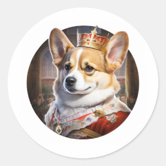 Royal Corgi Dog Stickers