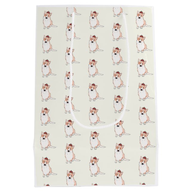 Royal Corgi Geschenktasche Mittlere Geschenktüte (Rückseite)