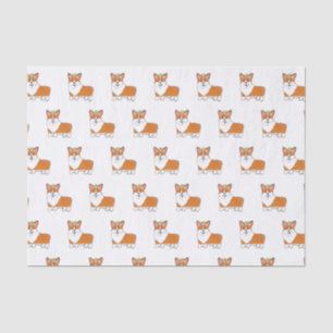 Royal Corgi Hund mit Krone Seidenpapier