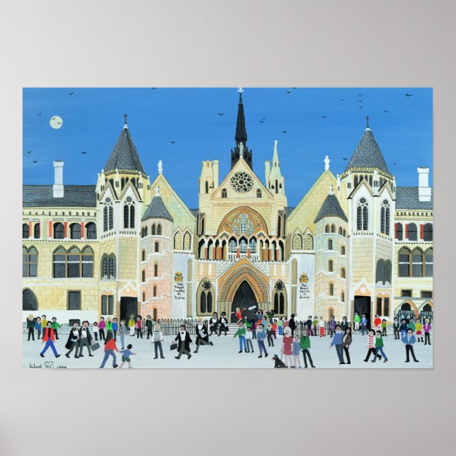 Royal Courts of Justice London 1994 Poster (Vorne)