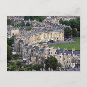 Royal Crescent Bath, England Postcard Postkarte