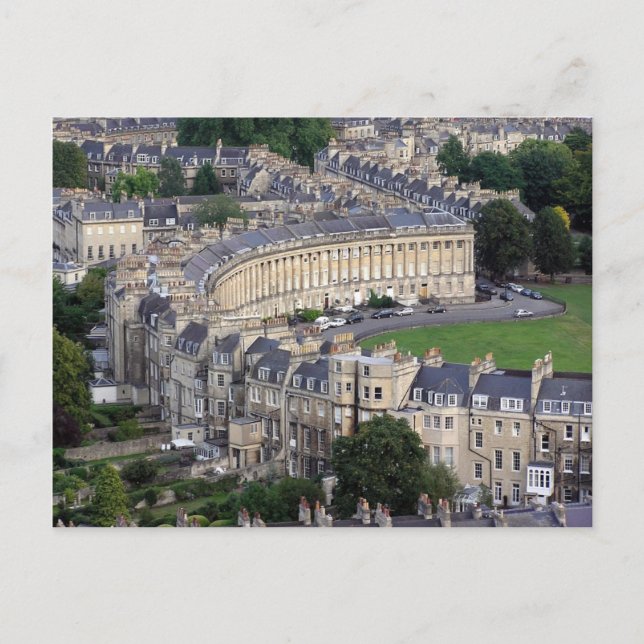 Royal Crescent Bath, England Postcard Postkarte (Vorderseite)