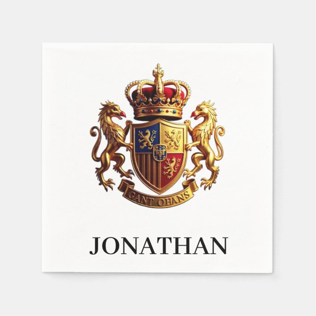 Royal Crest Gold – Majestätisches Prestige mit Ide Serviette (Vorderseite)