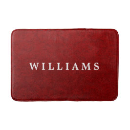 Royal Crimson Velvet Imitate Textur Large Bath Mat Badematte