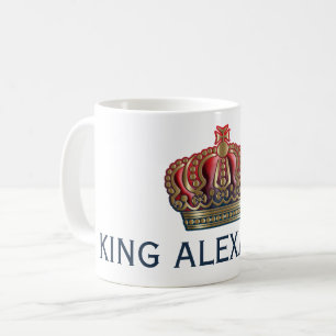 Royal Cross Crown - Gold Blue Red Kaffeetasse