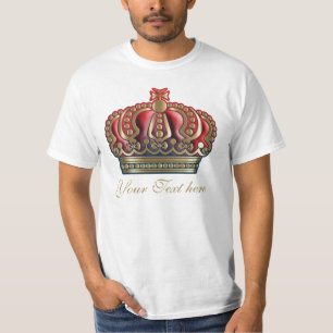 Royal Cross Crown - Gold Blue Red T-Shirt