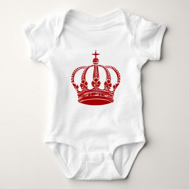Royal Crown 02 - Ruby Red Baby Strampler (Vorderseite)