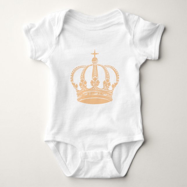 Royal Crown 02 - Sand Baby Strampler (Vorderseite)