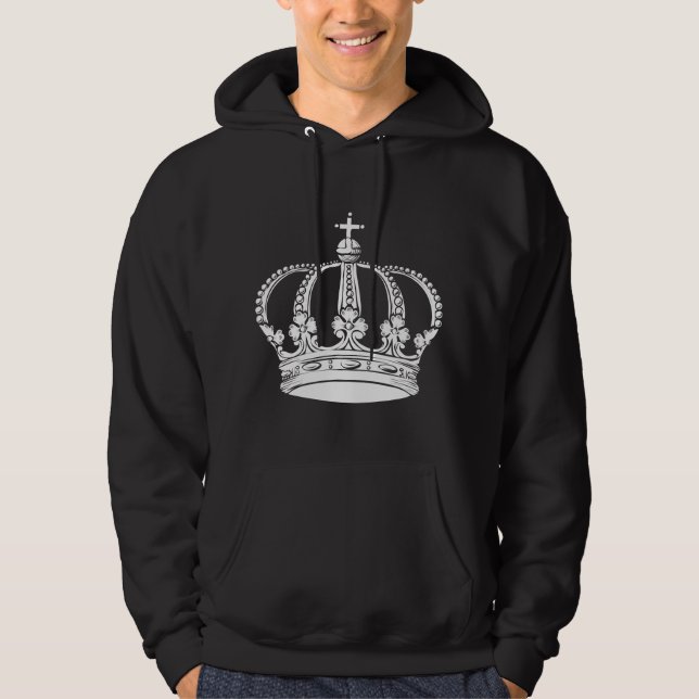 Royal Crown 02 - White Hoodie (Vorderseite)