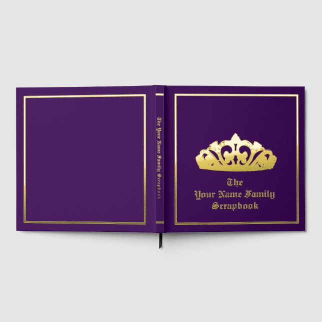 Royal Crown Foil Scrapbook Gästebuch (Voll)