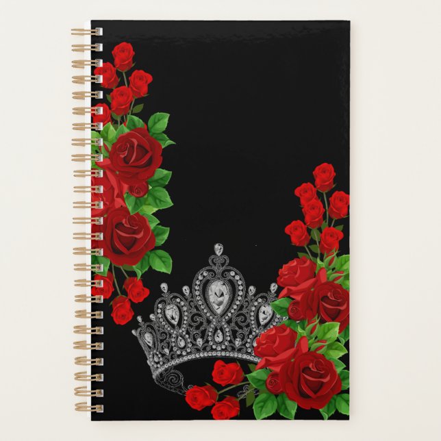 Royal Crown & Rose Pageant Planner Planer (Vorderseite)