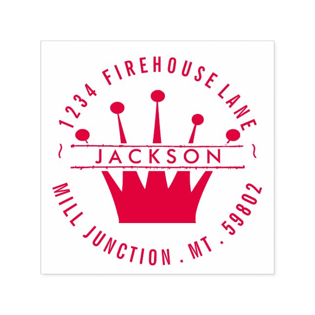 Royal Crown Self-Inking Rücksendeadresse Briefmark Permastempel (Design)