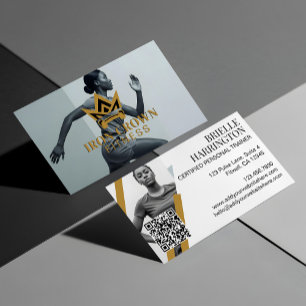Royal Crown Trendy Fitness Personal Trainer Foto Visitenkarte