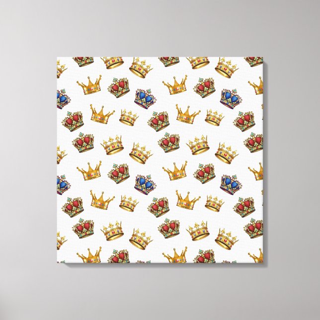 Royal Crowns Canvas Print Leinwanddruck (Vorderseite)