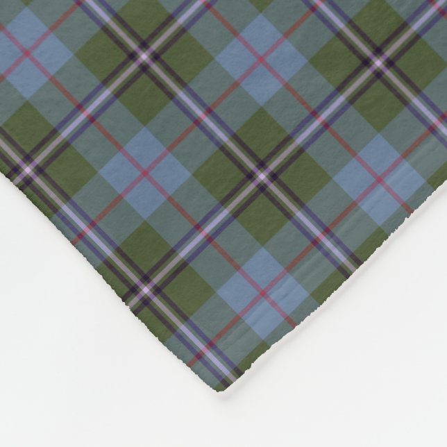 Royal Deeside Scotland District Tartan Fleecedecke (Ecke)